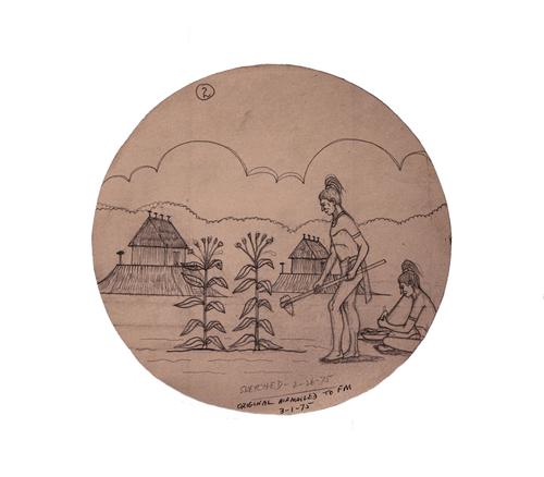 “Village Scene”