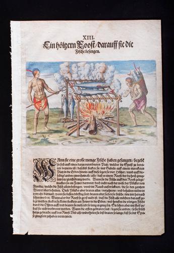 The Broiling of Their Fish over the Flame