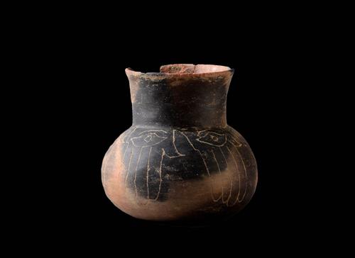 Jar with incised hands