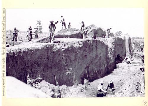 Excavation at south end of main unit