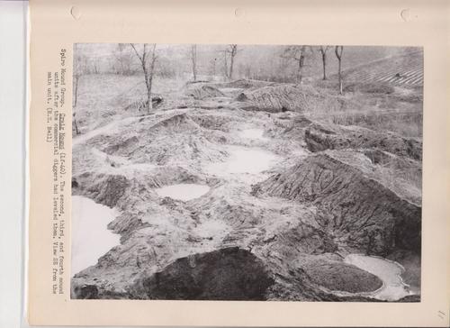 Destroyed mounds at Spiro site
