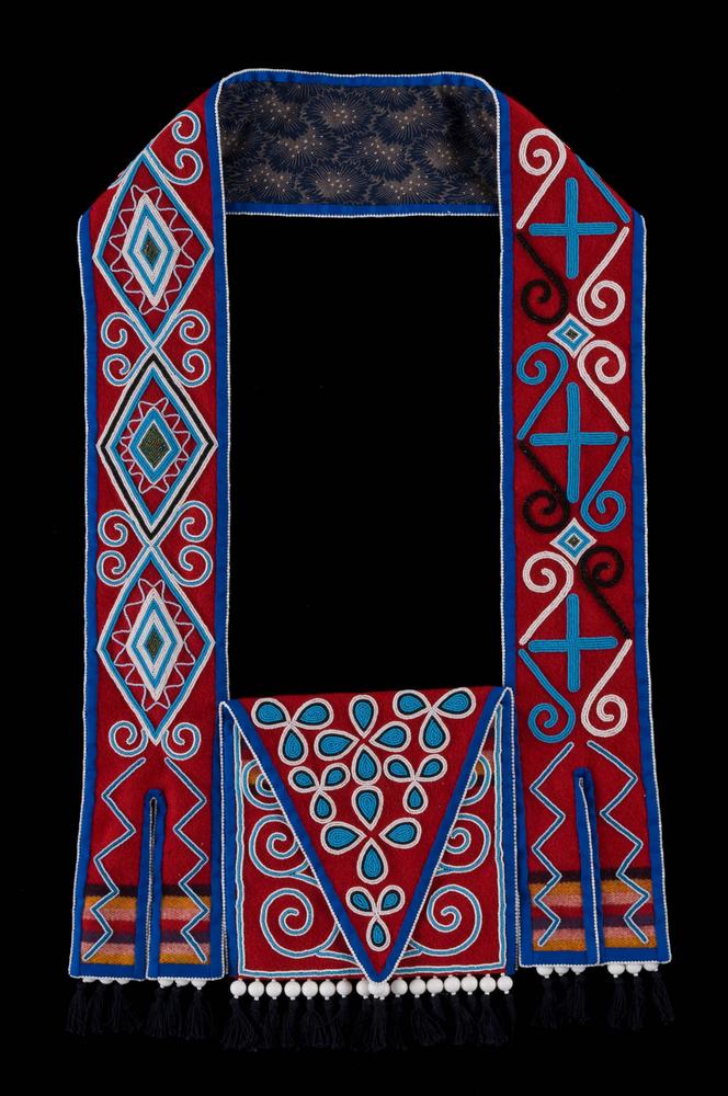 Beaded bandolier bag