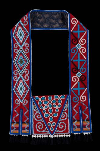 Beaded bandolier bag