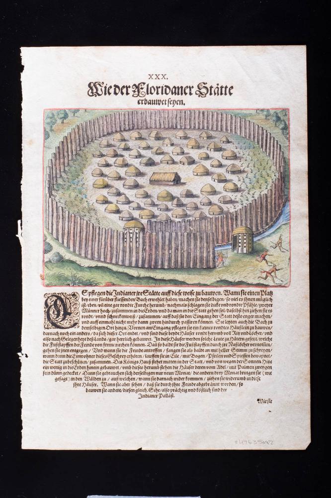 How the Floridians construct their fortified towns