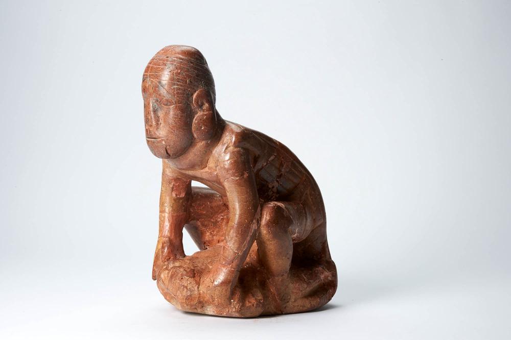 Warrior effigy pipe