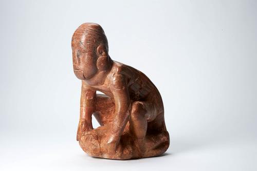 Warrior effigy pipe