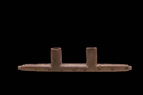 Double bowl T-shaped pipe