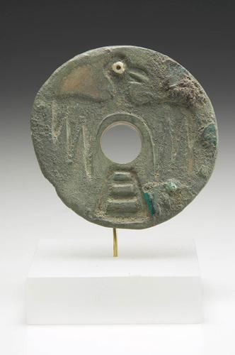 Bird effigy earspool